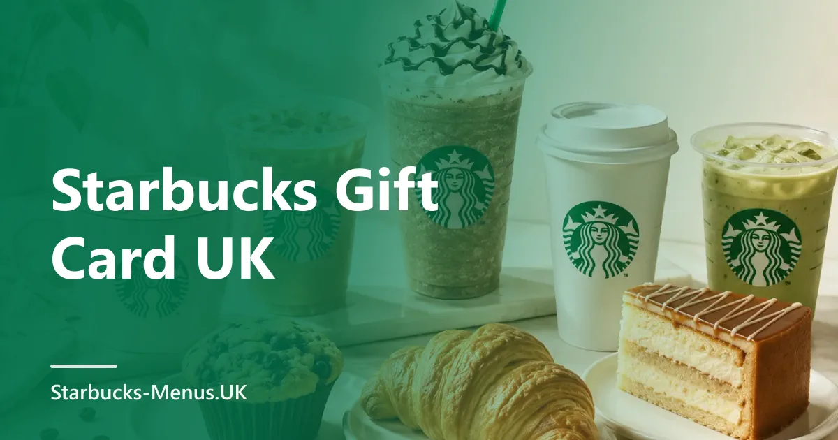 Starbucks Gift Card UK